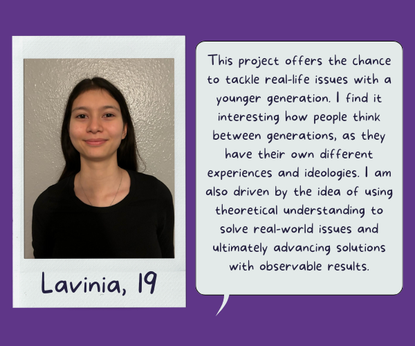 KSS youth research project - Lavinia photo